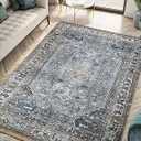 Keen Home Design Machine Washable Area Rugs with Non-Slip Backing, Ideal for Hallway, Living Room, Bedroom, Kitchen and Laundry Room, Vintage Moroccan and Low Pile Rug (3' x 5')