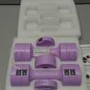 Sportneer Adjustable Dumbbells Hand Weights Set: 5 lb Dumbbell Set of 2 Each 2lb 3lb 4lb 5lb Free Weights Fast Adjust Weight 4 In 1 Weights Dumbbells Set for Women Men Home Gym Exercise Training (Purple)
