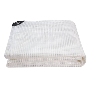 Clear Greenhouse Heavy Duty tarp 14 Mil Clear Waterproof Cover,UV Resistant Poly Tarp with Grommets 12 x20ft Superior Strength,for Gardening, Farming, Nursery, Garden