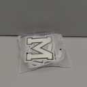 Letter Iron on Patches, Iron on Letters(A-Z) for Fabric, Full Embroidery Letters for Clothing, Hats, Dress, Jeans, T-Shirts, Backpacks, Etc(White)