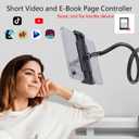 Phone Remote with Touchpad for TikTok, Bluetooth Page Turner for Kindle App, Mini Mouse for iPhone, iPad, Android Devices. Cellphone Camera Photo/Video Remote Control, Carrying Case Included