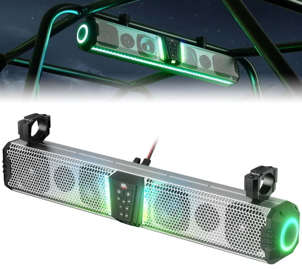 Kemimoto Midnight S80 32" Aluminum 6-Speaker RGB Silver Soundbar Kemimoto Midnight S80 32" Aluminum 6-Speaker RGB Silver Soundbar