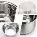 Stainless steel inner pot of rice cooker - compatible with aroma rice cooker replacement pot. Only Compatible exclusively with the latest models ARC-914SBD, ARC-994SG.It is not compatible with the old ARC-914SBD and ARC-994SGPlease confirm your model and size before placing an order to avoid any incompatibility. (Silver)