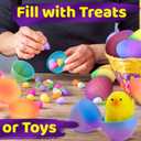 stargo 8 Pack - Plastic Easter Eggs Empty 3.2 Large Plastic Eggs Fillable for Easter Egg Hunt, Easter Egg Basket, Party Favor, Surprise Egg. Set of Multicolored Ombre Pastel Eggs