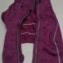 cyeollo Warm Dog Sweater with Zipper, Doggy Reflective Highneck Jackets with D Ring Step in Dog Winter Coats Fleece Female Stretchy Dogs Sweaters Pet Clothes for Small Dogs, Purple M