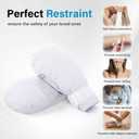 Dementia Gloves 2pcs |Double-Padded Restraint Security Mitts,Open Front Design,Hand Restraints for Elderly