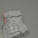 No. 918 Tayen 2-Pack Slub Windowpane Semi-Sheer Rod Pocket Kitchen Curtain Tier Pair, Silver, 54" W x 36" L (2 Panels)
