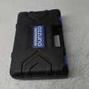 AZZUNO 3/8" Electric Ratchet Wrench Set 30 Ft-lbs Cordless Ratchet Wrench 300 RPM Power Ratchet Tool Kit with 2 x 2000mAh Lithium-Ion Battery, Fast Charger, 7 Sockets and 3" Extension Bar (Blue)