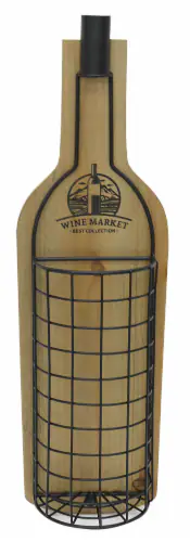 Crystal Art Gallery Wood & Metal Cork Holder