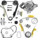 2.4 Timing Chain Kit w/Water Pump for Chevy Equinox Malibu for GMC Terrain 2011-2017,for Buick Regal Lacrosse Verano 2.2 2.4L Ecotec Timing Set w/VCT Selenoid Actuator Gear 94201S 12621505 90537632