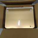 Gold Metallic Glossy Mirror Small White Board with Nail Support, Mini Desktop Glass Whiteboard, Desk White Board Dry Erase with Accessories, Stenography Artifact for Office Homeschooling Dcor, 8x6''