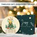 2 x Bee Ornament 2025 - Bee Christmas Ornament, Cute Animals Christmas Ornaments - Gifts for Bees Lovers - Ceramic Ornaments 2025