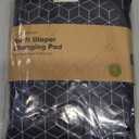 KeaBabies Portable Diaper Changing Pad, Easy Wipe Clean - Foldable Waterproof Baby Changing Mat for Diaper Bag, Compact, Lightweight, 25x13 Newborn, Infant, Baby Changer Travel Essential (Black Geo)