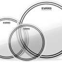 Evans Drum Heads - EC2S Clear Rock Tompack (10 inch, 12 inch, 16 inch)