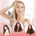 Thermal Brush, Heated Round Brush & Curling Iron with Ceramic Ionic Technology, Hair Tools for Volumizing & Styling, Travel-Friendly Hot Comb with Adjustable TemperatureGold 1 inch