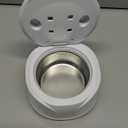 Dental Ultrasonic Retainer Cleaner Machine: 45kHz Dental Cleaning Pod with Digital Timer & 200ML, Deep Cleaning for Dentures, Mouth Guards, Aligners, Night Guards, Braces, Toothbrush Heads & Jewelry (White)