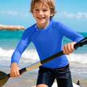 Auranso Boys Rash Guard Swim Shirt UPF 50+ Long Sleeve Sun Protection Quick Dry Shirt