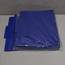 Skyygemm 12 Pcs Classification Folders Letter Size, 1 Divider Pressboard File Folder with Fasteners, Expanding File Organizer Bulk for School Teachers, Office Employee, Coworker, Staff (Dark Blue)