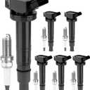6PCS UF495 Ignition Coils & 6176 Double Iridium Spark Plug Compatible with Toyota Camry 2006-2011, Tacoma 2005-2015, FJ Cruiser 2007-2009, 4Runner 2003-2009 Replace# 90919-02248 90919-02260 5C1419