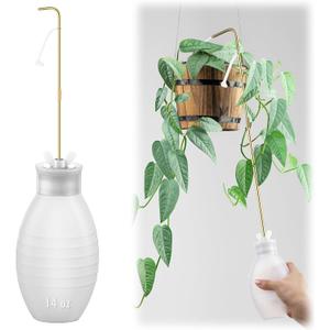 Squeeze Bottle for Hanging Plants, 19" Long Spout Plant Watering Bottle, Easy Squeeze Indoor/Outdoor Watering Can Alternative, Precise Sprinkling for Hanging Baskets, Houseplants(14 oz)