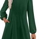 PRETTYGARDEN Fall Dresses for Women 2026 Long Sleeve Mini Short Flowy A Line Casual Holiday Party Tunic Dress Fashion Clothes (L)