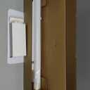SUTINE Closet Rod, 17 to 38 Inch Closet Rods for Hanging Clothes, Heavy Duty Adjustable Closet Hanging Rod Bar White Closet Poles for Wardrobes, Closet, Bathroom, Windows,1.3 Inch Diameter