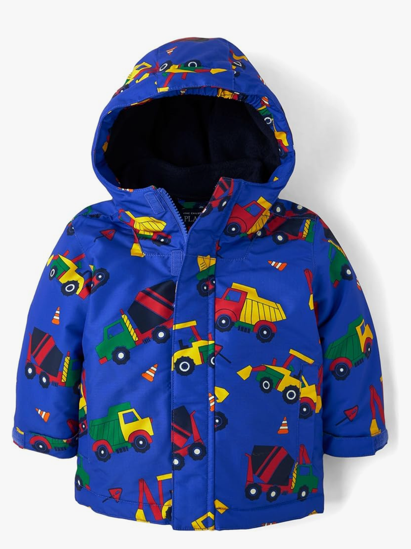 The Children's Place Baby Boys' and Toddler Heavy 18-24  MM in 1 Winter Jacket, Wind Water-Resistant Shell, Fleece Inner