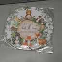 50 Pieces Paper Placemats for Woodland Baby Shower, 13.7" Forerst Animals Disposable Table Place Mats, Woodland Animals Baby Shower Decorations