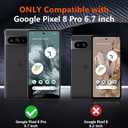 2 x for Google Pixel 8 Pro Case, with [2 Pcs Screen Protectors] [10FT Drop Protection] Dual Layer Full Body Heavy Duty Protective Case for Google Pixel 8 Pro 6.7 inch, Black