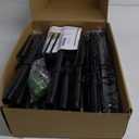 6 Pack 10 ft Heavy Duty Metal String Light Poles Adjustable Outdoor Lighting Stand for Patio,Backyard,Garden,Party & Wedding Rustproof & Sturdy with Hooks