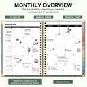 2026 Planner Weekly and Monthly Hardcover Leather Planner with Tabs 53 Weeks Schedule 8.5" x 11" Planners with Stickers for Women Yearly Agenda with Inner Pocket, Green