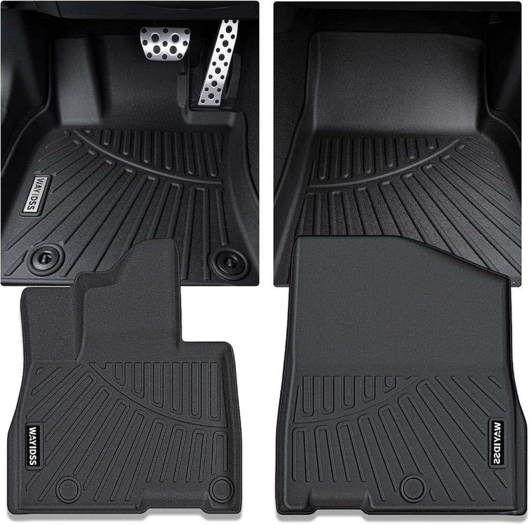 Front Floor Mats for KIA Carnival Gas 2026 2025 2024 2023 2022 (Not Hybrid) TPE All Weather Rubber Liners Waterproof Odorless Anti-Slip Car Front Liners - Fit LXLXSEXSXSX Prestige for Carnival