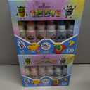 2 x 24 Colors Tie Dye Kit, Tie Dye Set for Kids, Pre-Filled Bottles, Non Toxic Permanent Fabric Dye Art Set, Easy DIY Fabric Art - Create Fun (24 Colors)