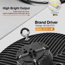 ONLYLUX UFO LED High Bay Light, 10 Pack, 150W, 5000K, 22500LM, High Bay LED Shop Lights with 5' Cable(Eqv.600w Mh/Hps/Hid) for Garage Factory Workshop Warehouse Barn