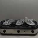 CULINARY CHEF, Triple Slow Cooker, Buffet Server 3 Pot, Food Warmer - Stainless