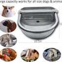 Automatic Dog Water Bowl Dispenser Large Size Pet Waterer Feeder Stainless-Steel Water Trough for Poultry and Small Livestock