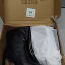 Lovee Cosee Knee High Boots for Women Square Toe Chunky Heeled Boots with Side Zipper Fashion Dress Elastic Tall Boots (7, Black)