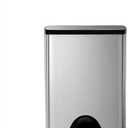 simplehuman Rectangular Dual Compartment Recycling Kitchen Step Trash Can, 46 Liter, Brushed Stainless Steel