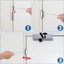 2pcs Hinges Gap Adjusting Wrench, 0.55-0.98in Door Hinge Repair Tool Door Hinge Adjustment Hinge Bender Hinge Wrench for Commercial Standard Gauge Heavy Duty Door Fire Clean Room Security Door