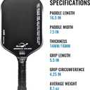 3rd Realm Pro Pickleball Paddle, Gen 4 Propulsion Core | EVA Foam Honeycomb Core | USAPA Approved | The Best Carbon Fiber T700 | Large Sweet Spot | More Power & MAX Spin and Dwell-Control