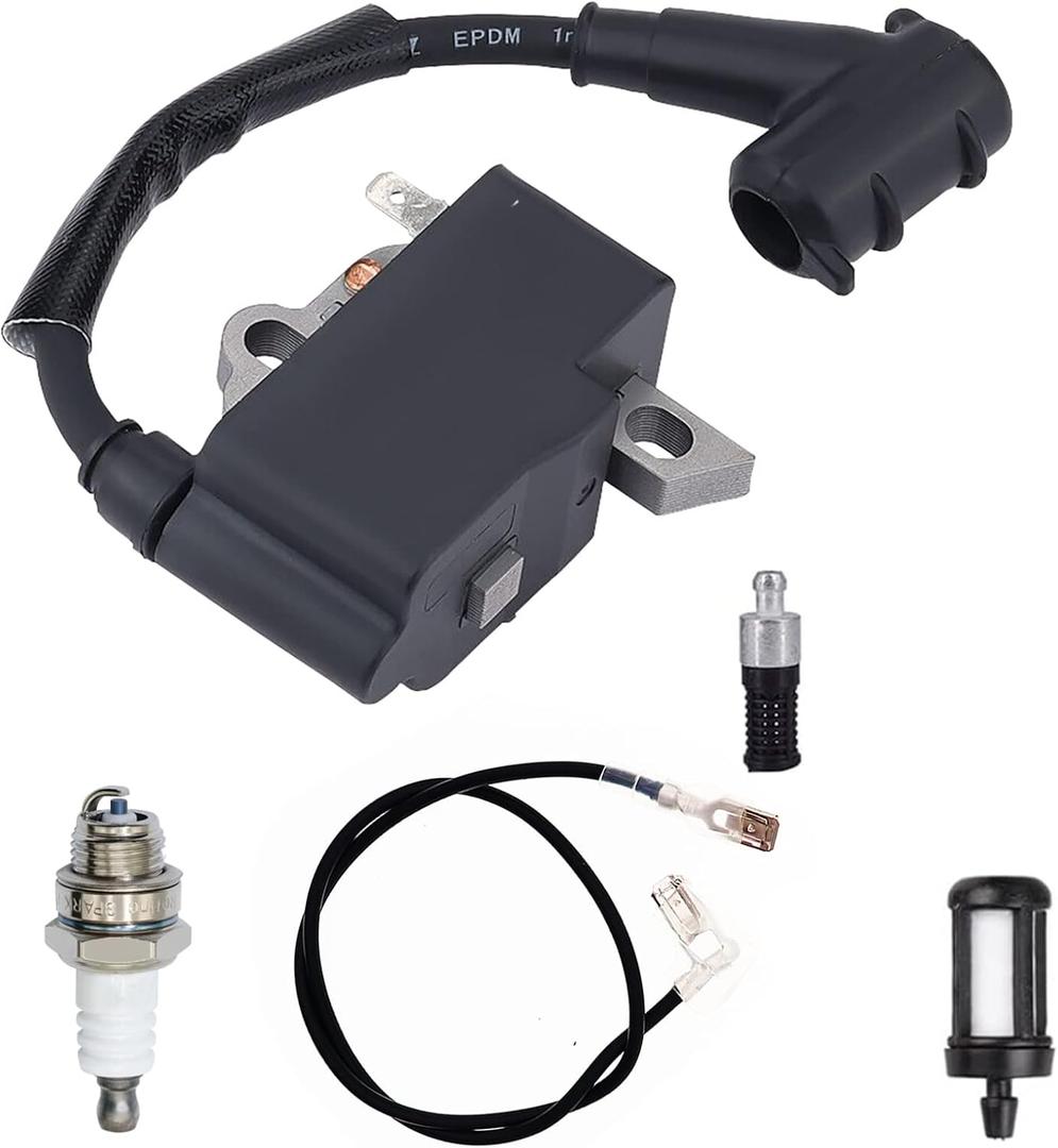 Ignition Coil with Spark Plug Compatible with Stihl MS231 MS251 MS251C Chainsaw Replaces 1143-400-1307