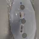 03-1654 Stainless Steel Smitty Plate, 8-Inch Center, Three Hole Shower Wall Cover