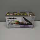 Mueller Pro-Series 10-in-1, 8 Blade Vegetable Chopper, Onion Mincer, Cutter, Dicer, Egg Slicer with Container, French Fry Cutter Potato Slicer, Home Essentials, Salad Chopper,Gray/Green