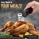 The Original Salt and Pepper Shakers set - Black & White - Spice Dispenser with Adjustable Pour Holes - Stainless Steel & Glass - Set of 2 Bottles