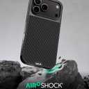 Mous for iPhone 17 Pro Max Case, Compatible with MagSafe - Limitless - Protective Carbon Fibre Cover for iPhone 17 Pro Max - Shockproof, Full Camera Protection, Anti-Scratch Back, Black
