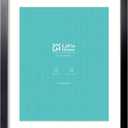 20x24 Picture Frame Black Poster Frame,Display Pictures 16x20 with Mat or 20x24 Without Mat, Stable and Sturdy Frame and Polished Plexiglass, Horizontal and Vertical Format of The Walls