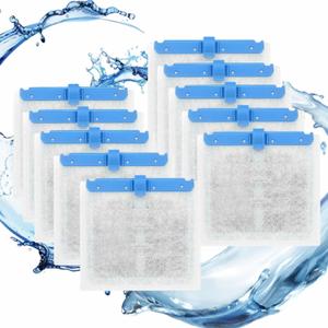 10 Pack Medium Replacement Filters Cartridges for QuietFlow,Replacement Filter Cartridges with QuietFlow LED PRO Power Filter Size 10