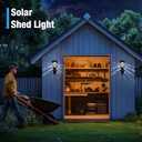 Solar Wall Lantern Outdoor Shed Lights, Waterproof Solar Powered Decorative Lights for Pet House, Fence, Garden, Shed and Backyard (1 Pack Cold White)