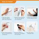 COMIX Magnetic Dry Erase Board, Magnetic Alphabet Chart, 1-100 Number Chart for Kids, 26" x 17" Adhesive White Board with 4 Marker for Kids at Home Student Classroom