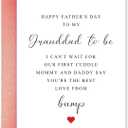 2 x Grandad to Be Father's Day Card, Fathers Day Card from Bump Baby, Happy Father's Day to My Grandad to Be, (Mix postcards)